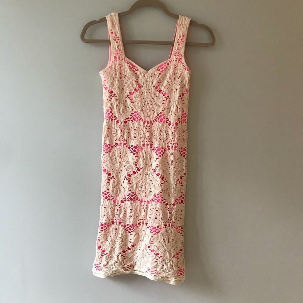 EUC Intimately Free People Cream Lace Dress Med/L​​​​​​